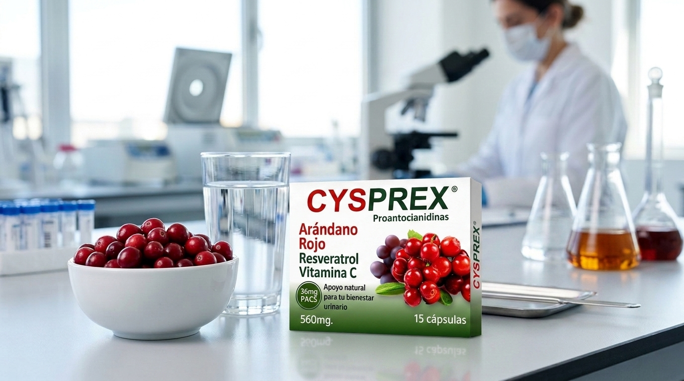 Suplementación médica de Cysprex en laboratorio en español